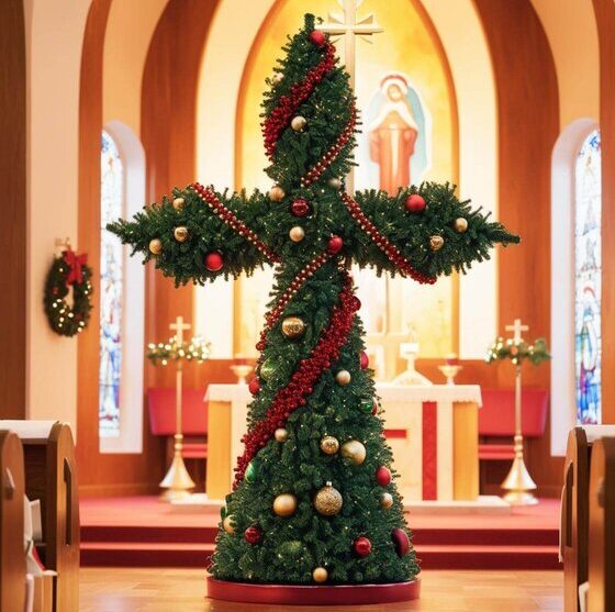 Cross-Shaped Christmas Trees: A Seasonal Trend or Too Much of a Stretch?